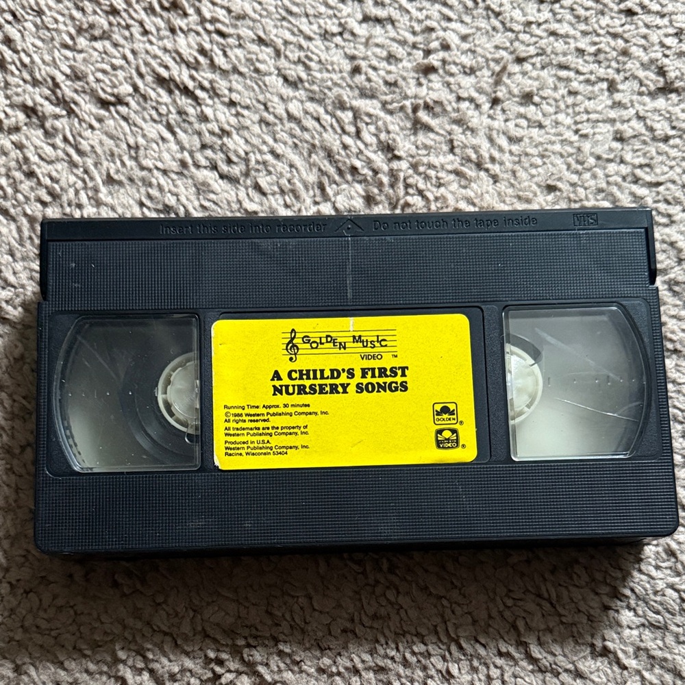 Golden Music Video VHS A Child’s First Nursery Songs